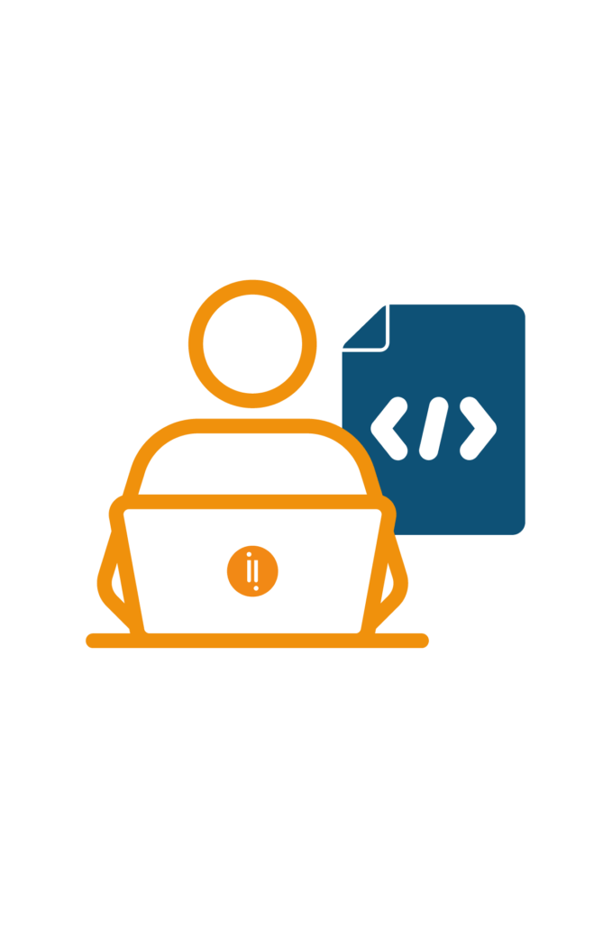 Autonoom vs gescript testen iconen voor test-proces
